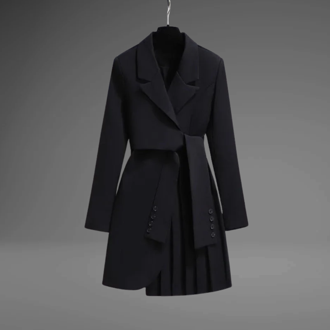 LOUISA – Eleganter Mantel mit Faltendetails