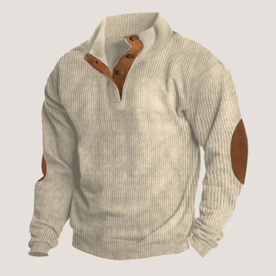 Edoardo™ - Sweatshirt aus Cord mit Kragen