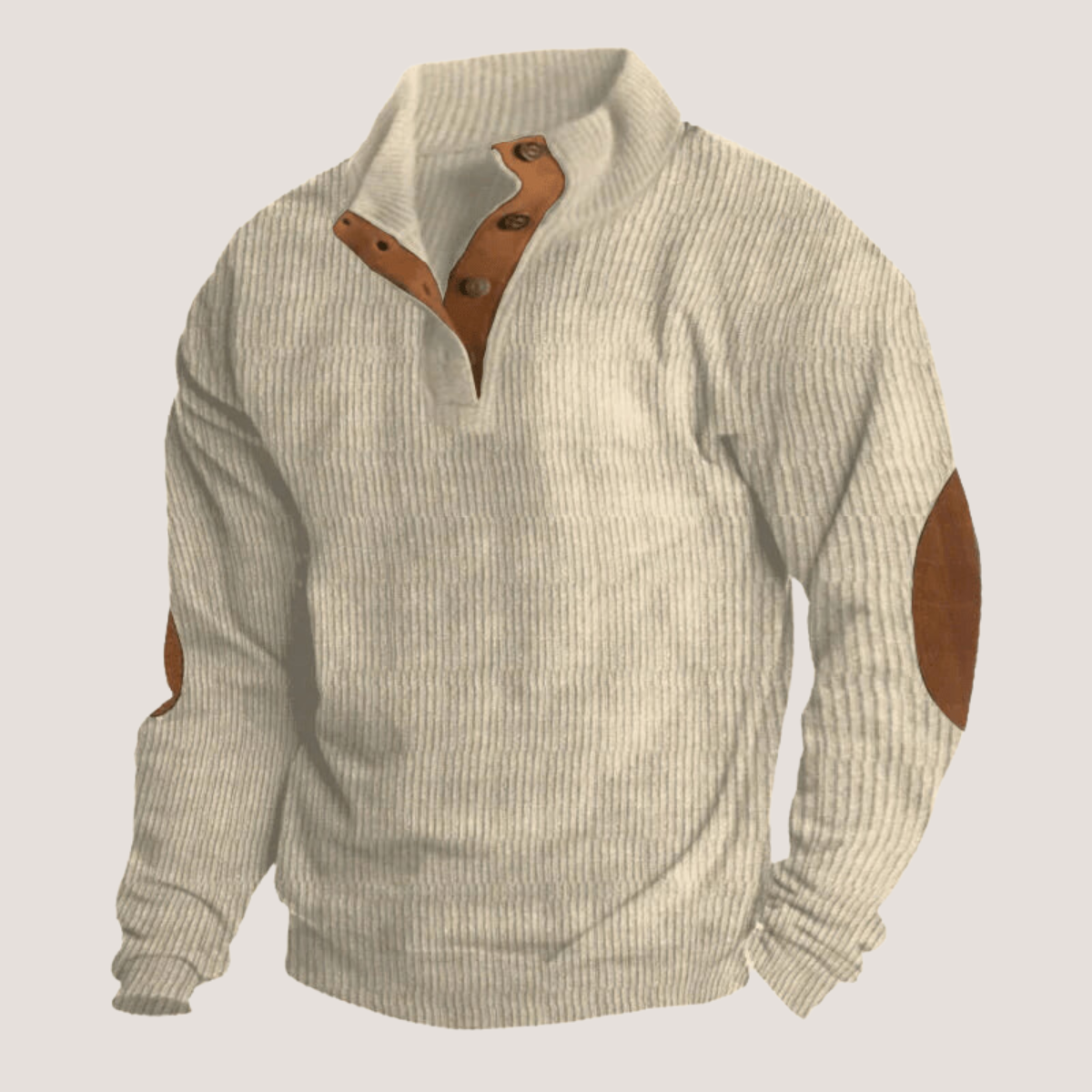 Edoardo™ - Sweatshirt aus Cord mit Kragen