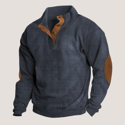 Edoardo™ - Sweatshirt aus Cord mit Kragen