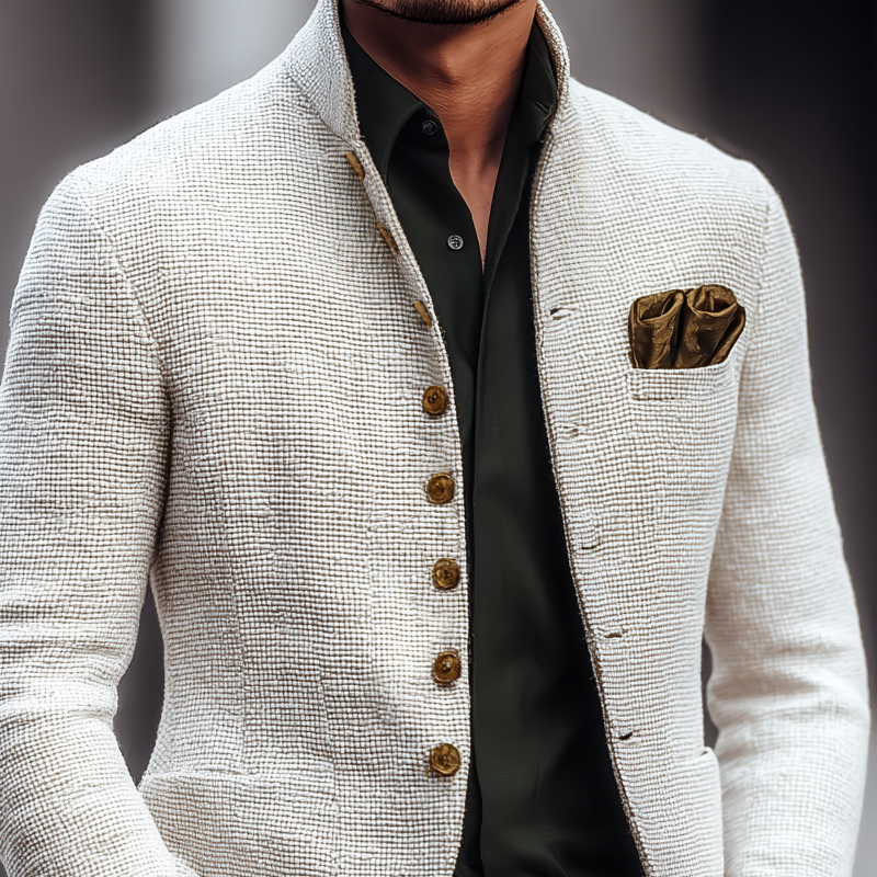 Herren Tweedjacke mit Revers und zwei Knöpfen Aleksander