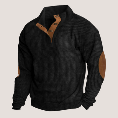 Edoardo™ - Sweatshirt aus Cord mit Kragen