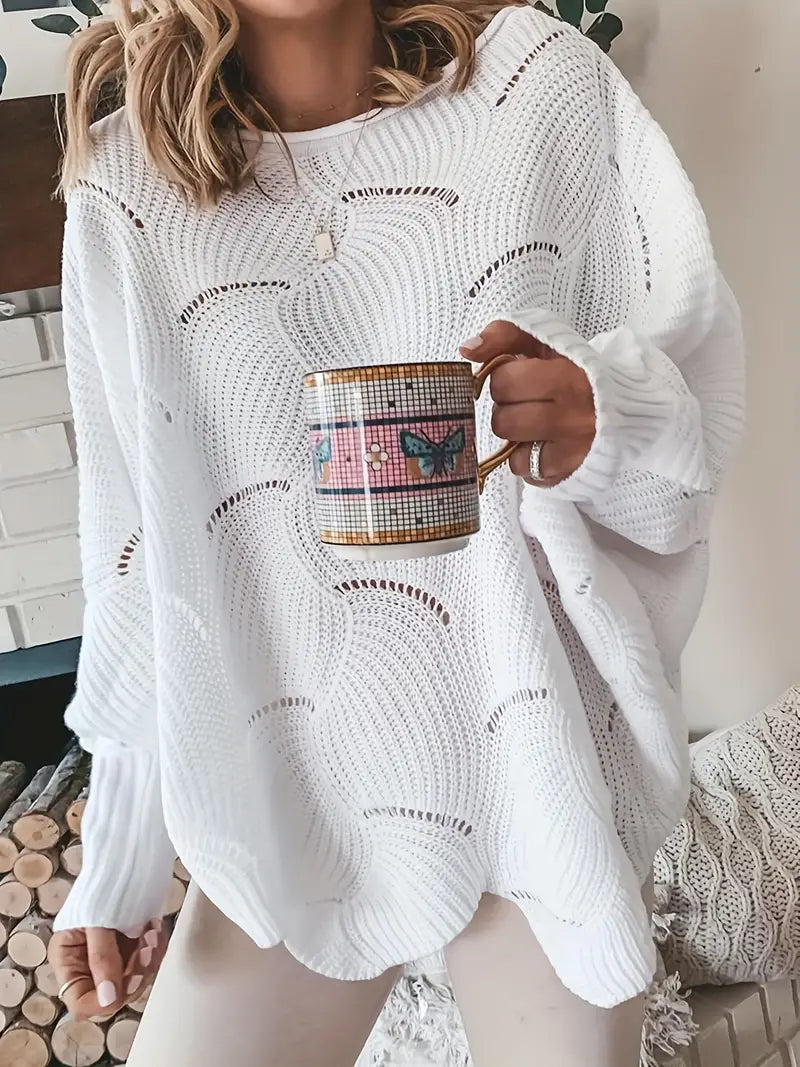 Amélie | Schlichter Strick Oversized Pullover