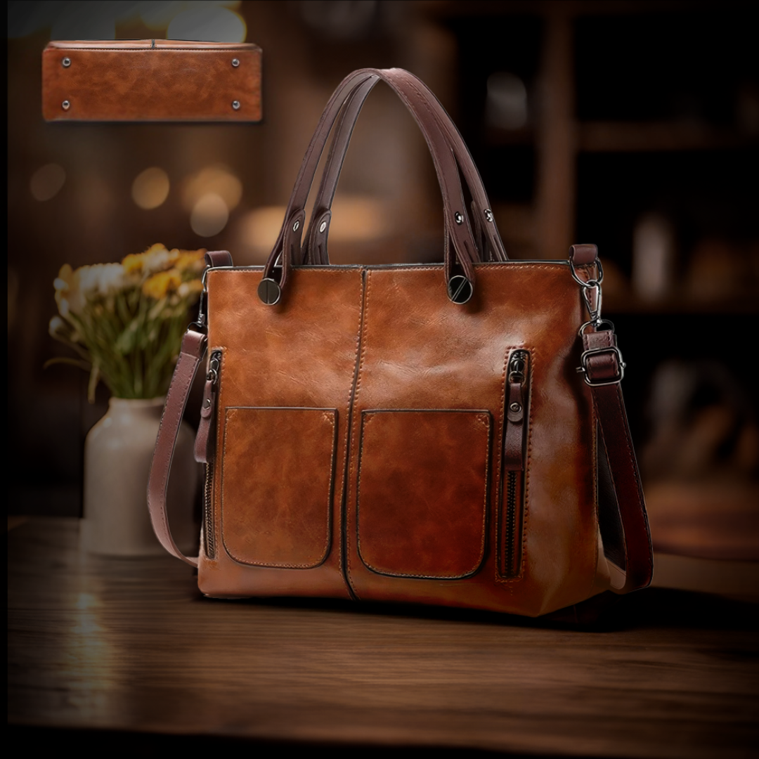 Lila | Klassische Schultertasche