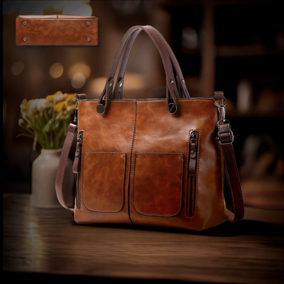 Lila | Klassische Schultertasche