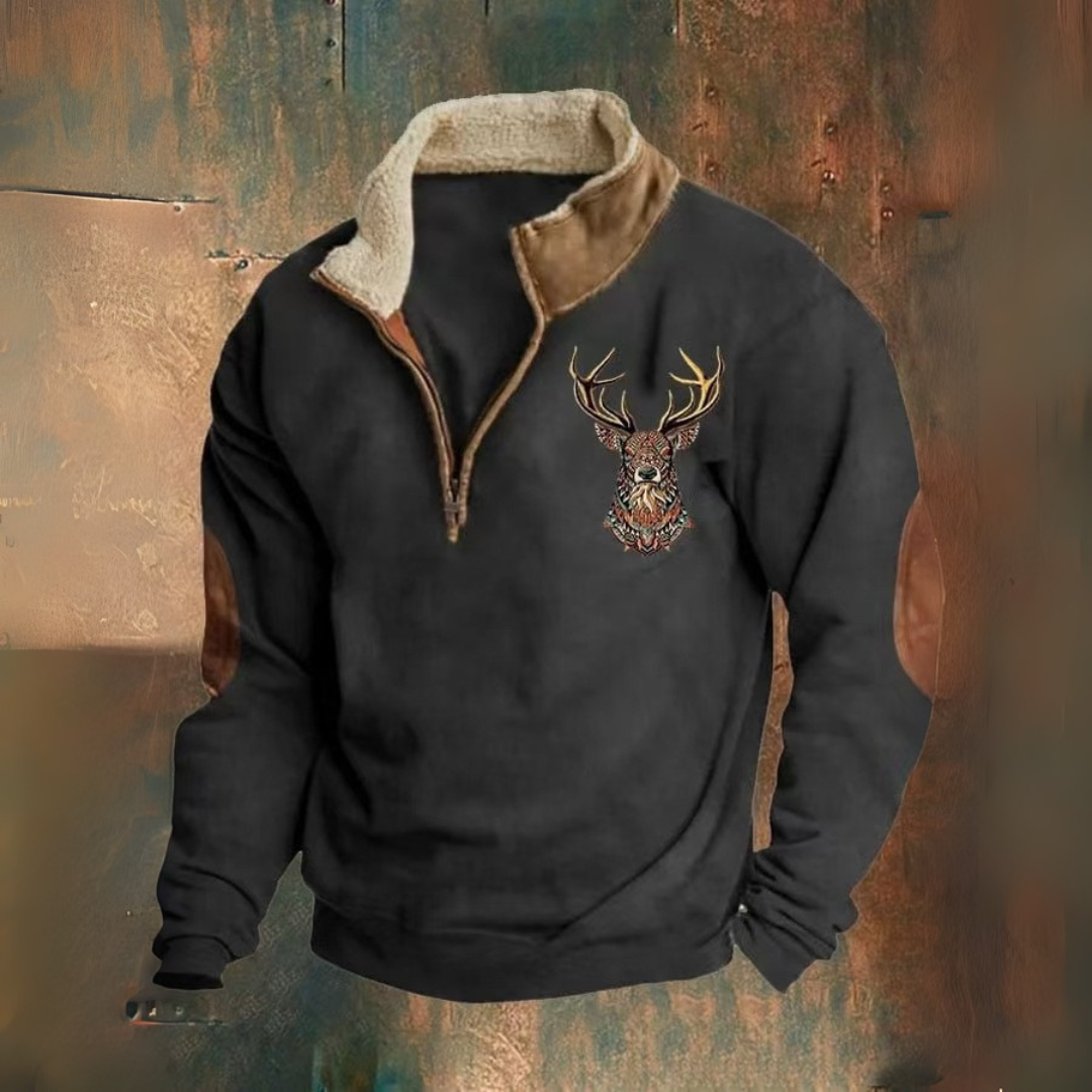 Laurent | Pullover mit halbem Reißverschluss