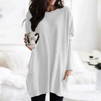 ELLE | Langarm-Shirtkleid mit Taschen