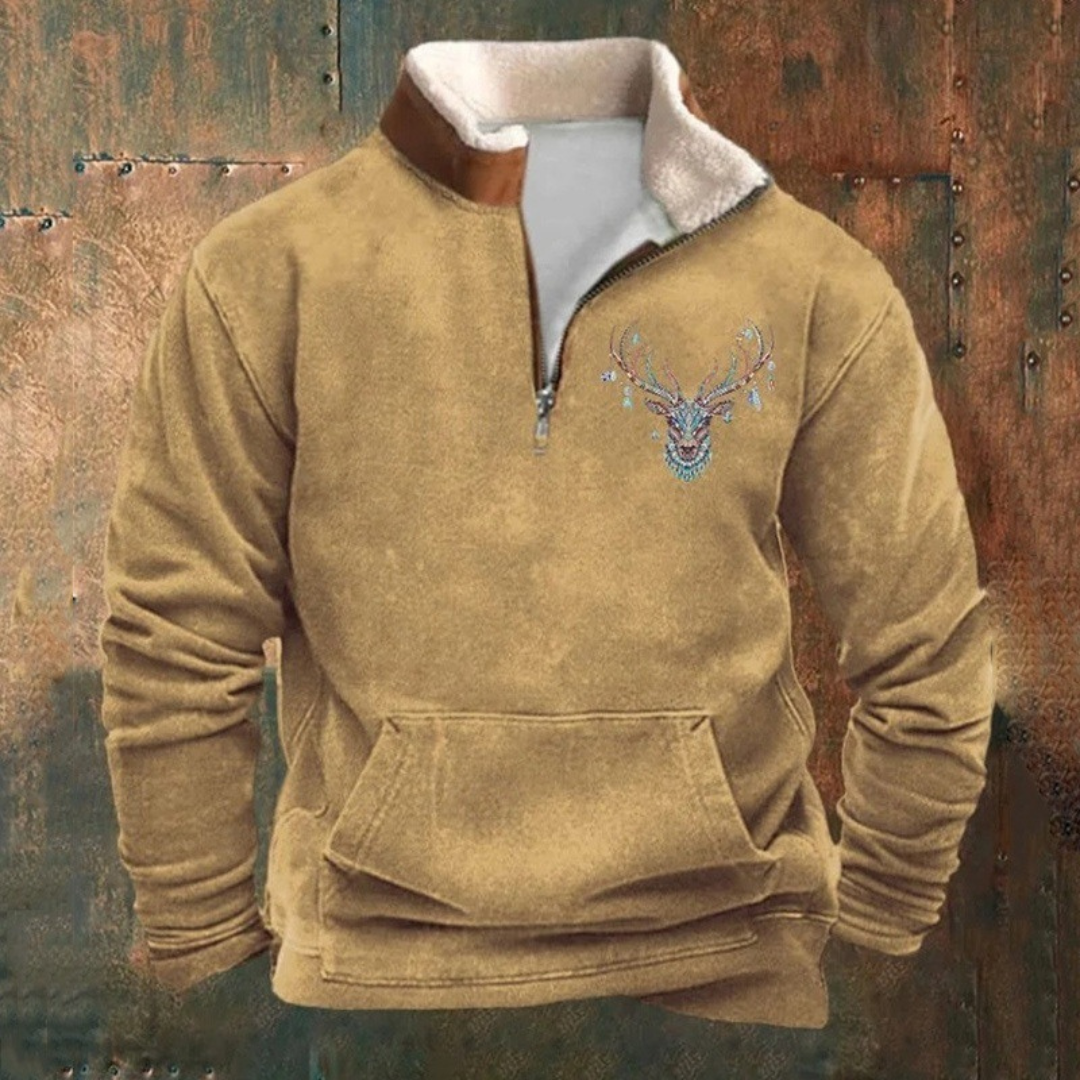 Pierre | Pullover mit Viertelreißverschluss