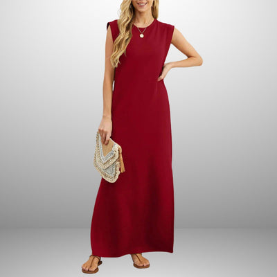 Nicole – Langes fließendes knitterfreies Kleid