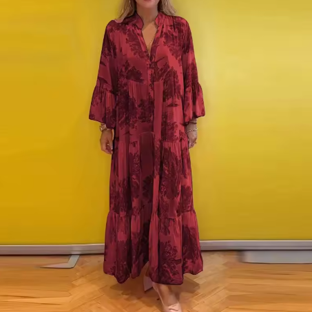 Emilie - Elegantes geblümtes Kleid