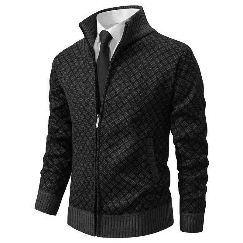 Henrik™ | Eleganter Cardigan mit Reißverschluss