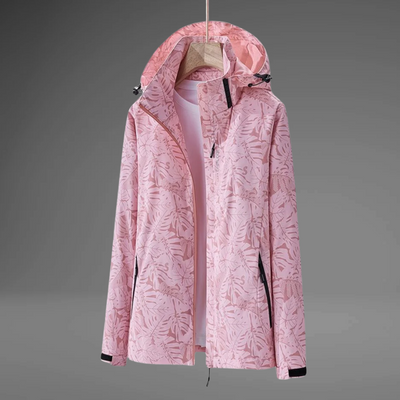 PAOLA – Wasserdichte Windjacke mit Blattmuster
