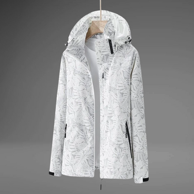 PAOLA – Wasserdichte Windjacke mit Blattmuster