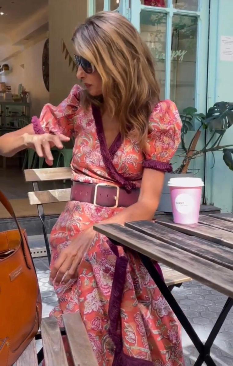 Irene - Elegantes Rosa Maxikleid