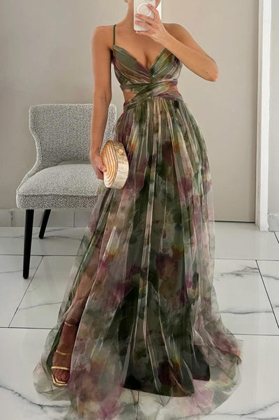 Valentina - Bezauberndes Maxikleid mit Blumendruck