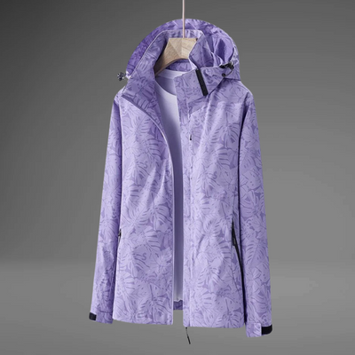 PAOLA – Wasserdichte Windjacke mit Blattmuster