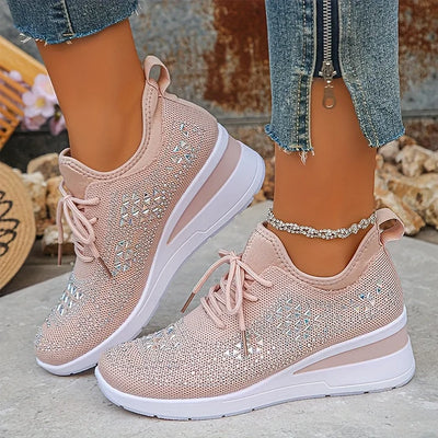 Clara | Orthopädische Sneakers mit funkelnden Strasssteinen