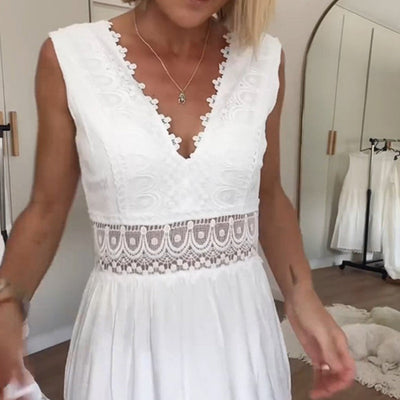 Sien™ | Kleid mit V-Ausschnitt