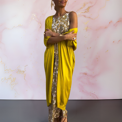 Daniela - Elegantes Kleid mit Strickjacke