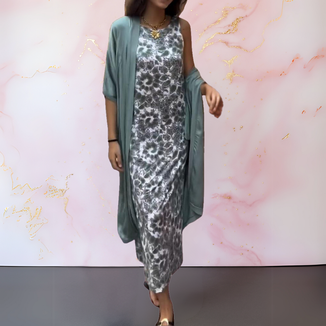 Daniela - Elegantes Kleid mit Strickjacke