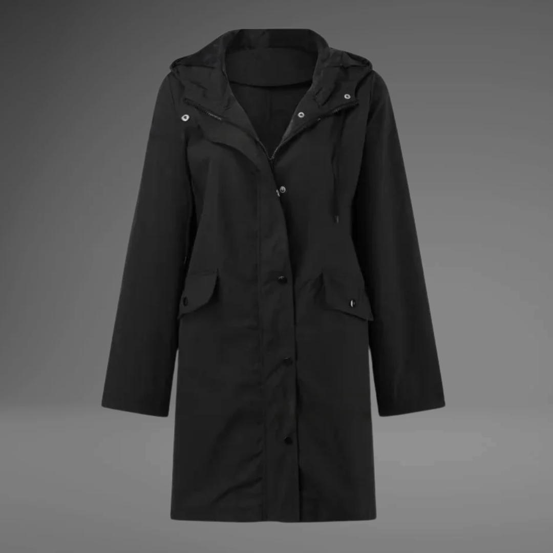 MONICA – Eleganter Trenchcoat mit Kapuze