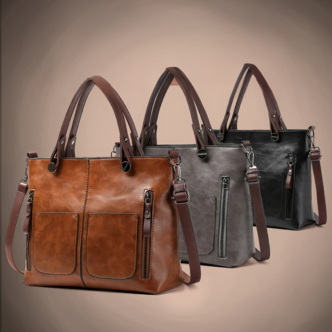 Lila | Klassische Schultertasche