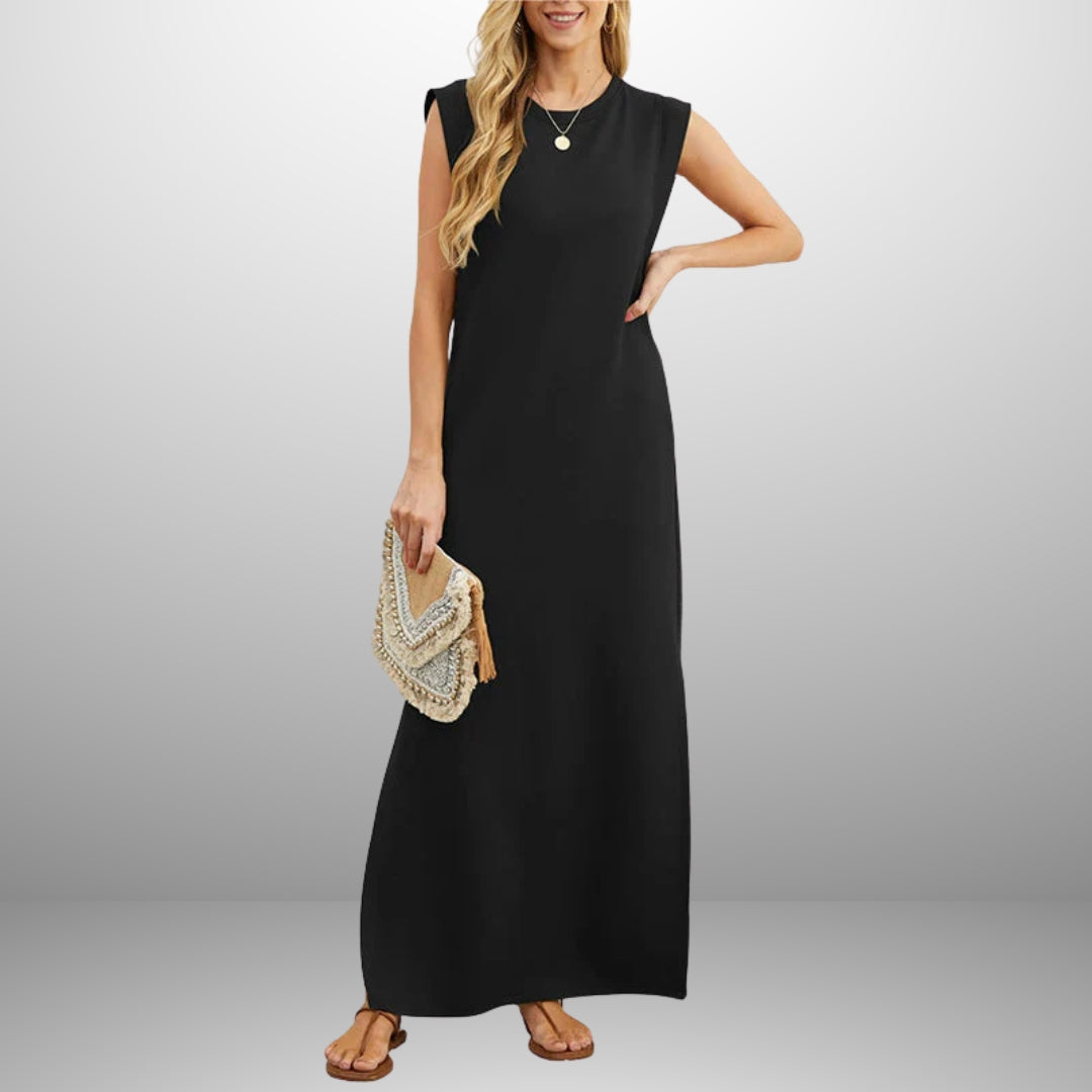 Nicole – Langes fließendes knitterfreies Kleid