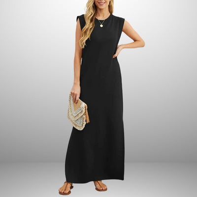 Nicole – Langes fließendes knitterfreies Kleid