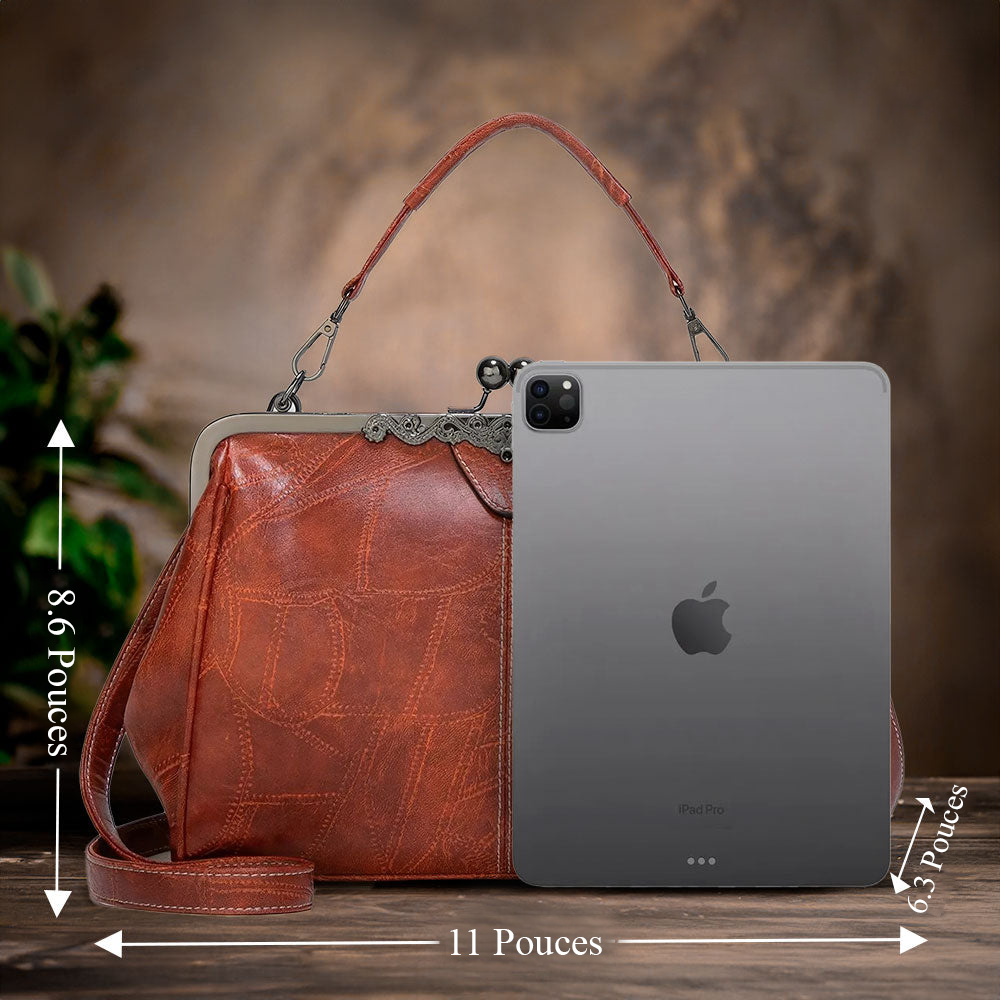 Johanna™ | Klassische Charme Leder Schultertasche