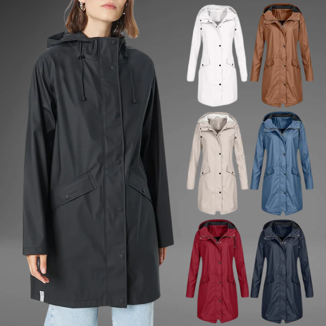 MONICA – Eleganter Trenchcoat mit Kapuze