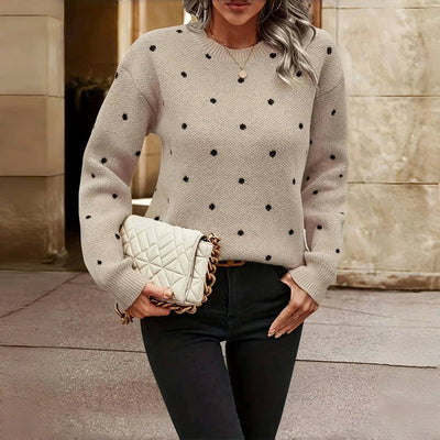 Lilah | Polka Dot Strickpullover