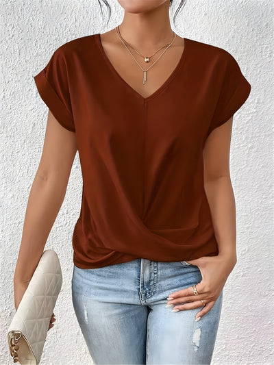 ANA | Elegante Casual-Bluse mit V-Ausschnitt