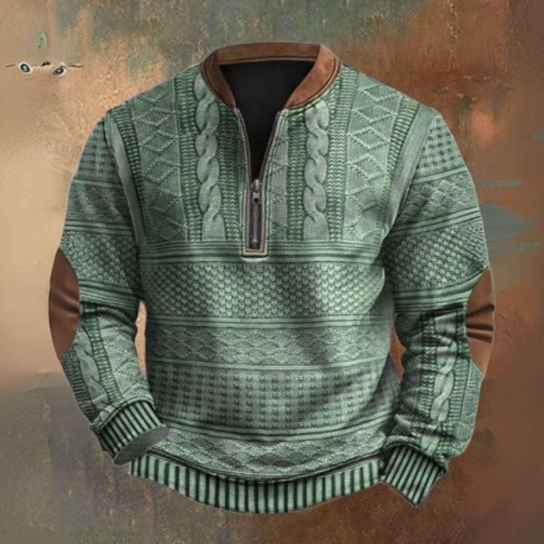 Pulli mit Viertelreißverschluss