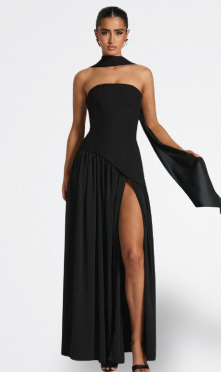 Eva - Trägerloses Maxi-Kleid