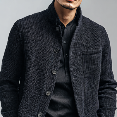 Männliche Casual-Jacke mit Stehkragen Aleksander