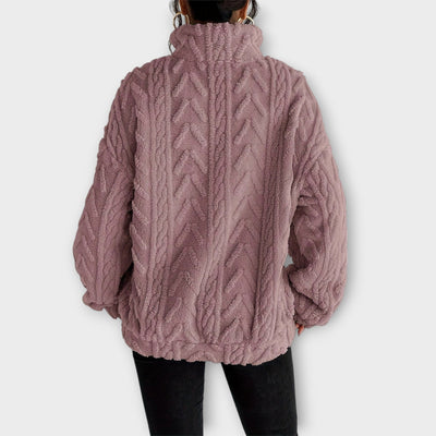 Fiona | Geflochtener Zip-Up Pullover