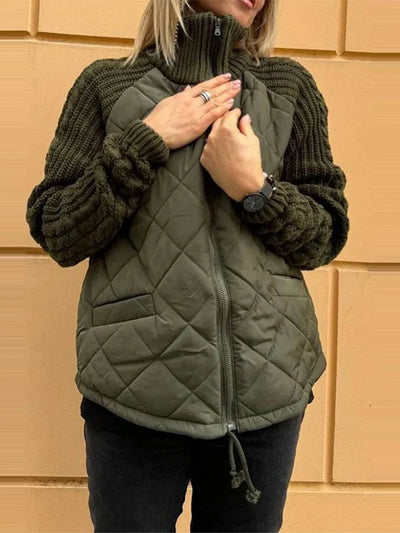 BELINA | Lässige Patchworkjacke mit Reißverschluss