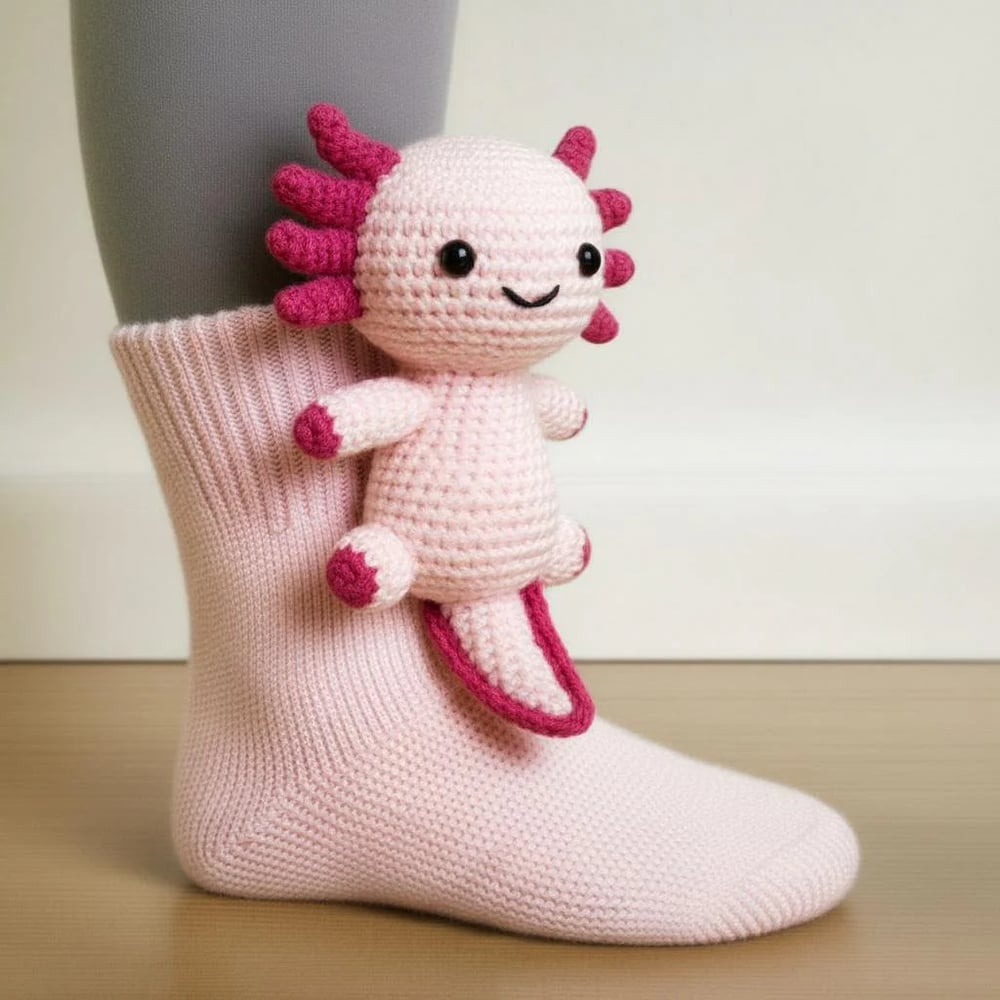 Sina | 3D-Stricksocken mit Pandamotiven