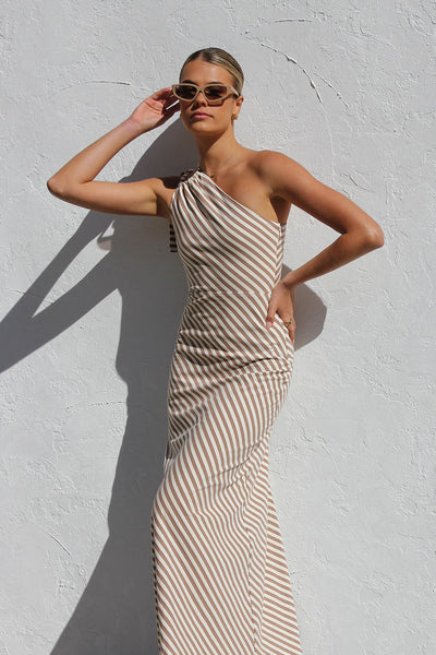 Rosalie - Gestreiftes Kleid mit elegantem Detail