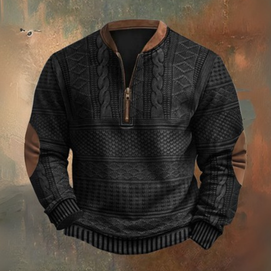 Pulli mit Viertelreißverschluss