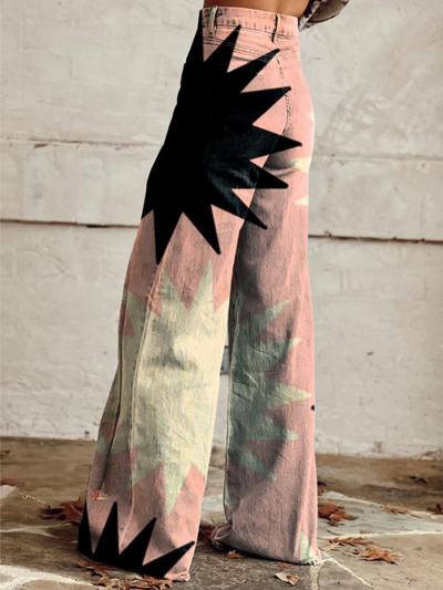 Boho-Hosen mit explosivem Druck