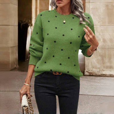 NINA™ - POLKA DOT STRICKPULLOVER