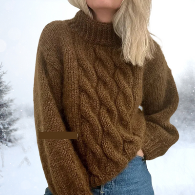 Rosie - Jacquard Gemütlicher Rollkragenpullover