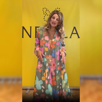 Christa - Elegantes Geblümtes Kleid