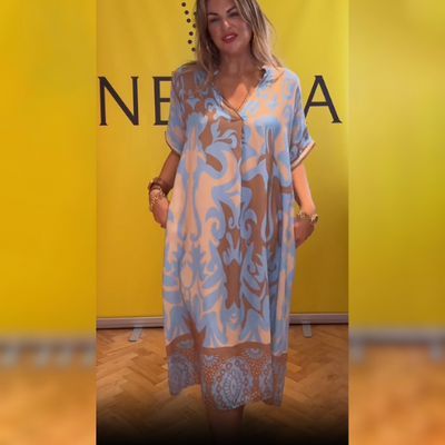 Nela - Elegantes Geblümtes Kleid