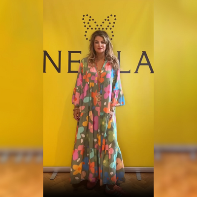 Christa - Elegantes Geblümtes Kleid