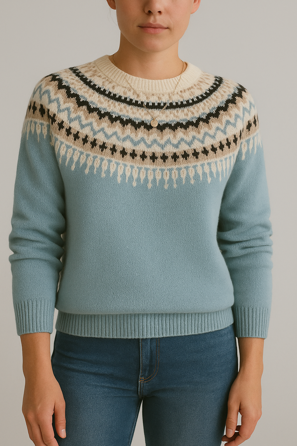Amanda - Nordischer warmer Pullover