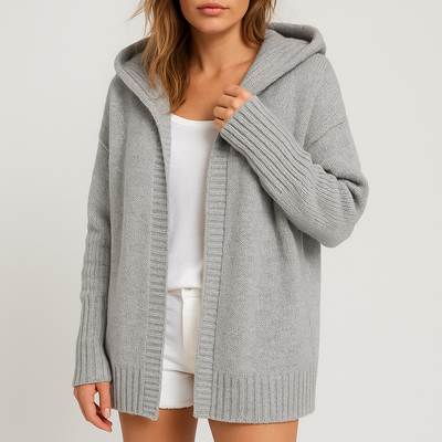 Heidi - Gemütlicher oversized Kapuzen-Cardigan