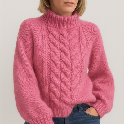 Rosie - Jacquard Gemütlicher Rollkragenpullover