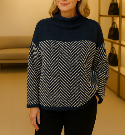 Norah | Baumwoll-Rollkragenpullover